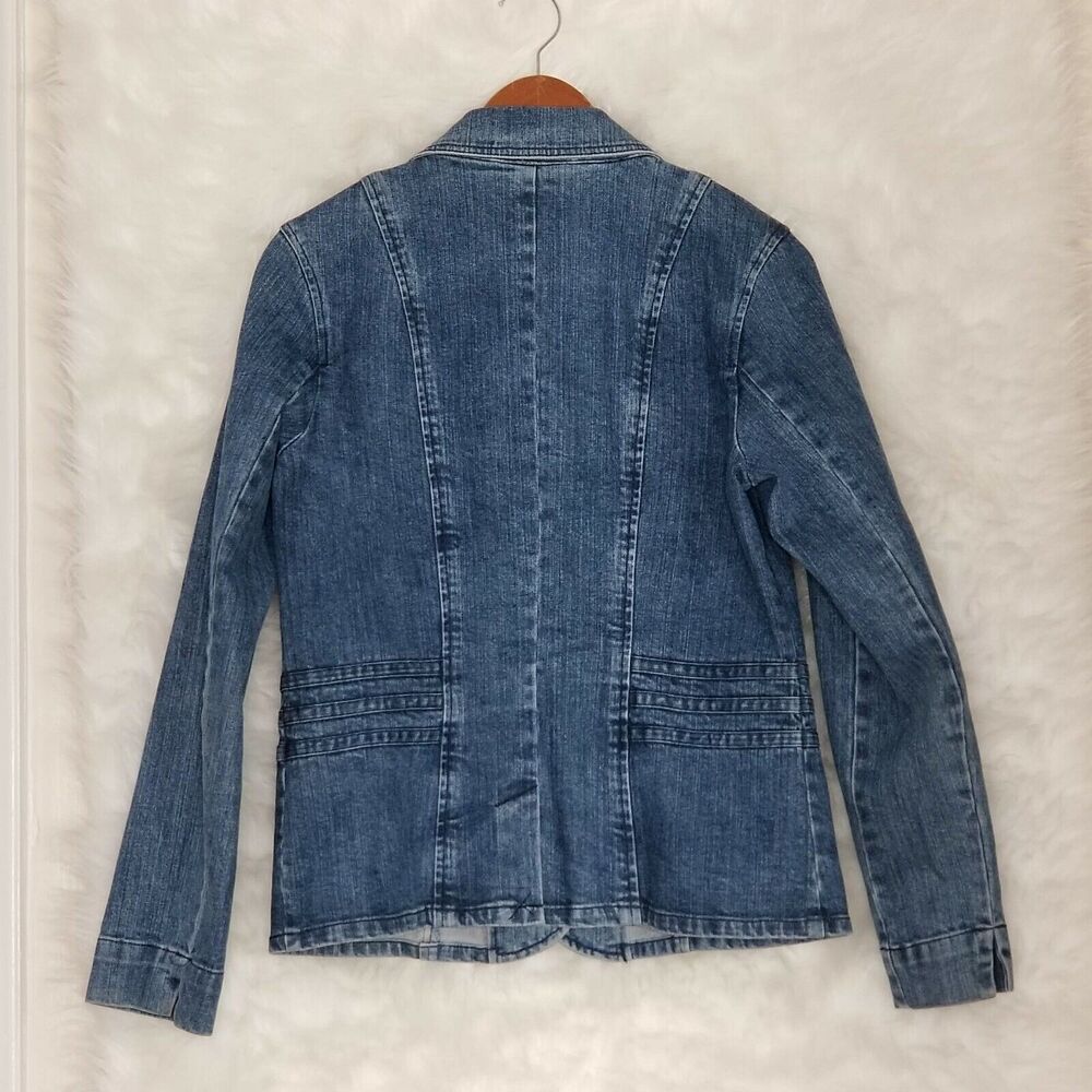 Relativity Button Down Jean Jacket - Size M - Picture 2 of 5